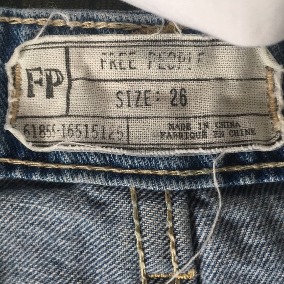 New Destroyed Cut Off Jeans Shorts Free People 26! - Picture 3 of 8